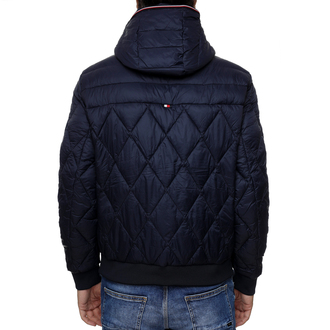 Muška jakna Tommy Hilfiger Mix Quilt Recycled Hooded Jacket