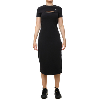 Ženska haljina Puma Wardrobe ess midi cut-out dress