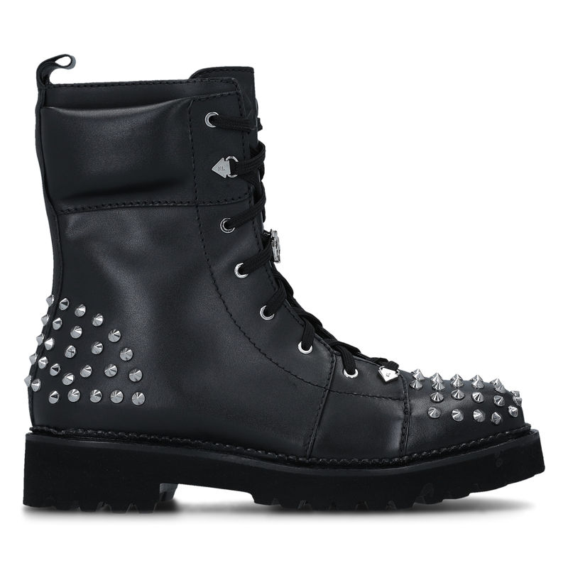 Ženske čizme Karl Lagerfeld KADET II HI LACE BOOT STUD