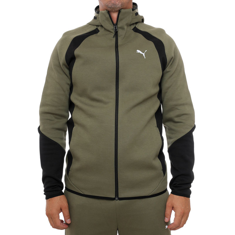 Muški duks sa zipom i kapuljačom Puma Evostripe fz hoodie dk
