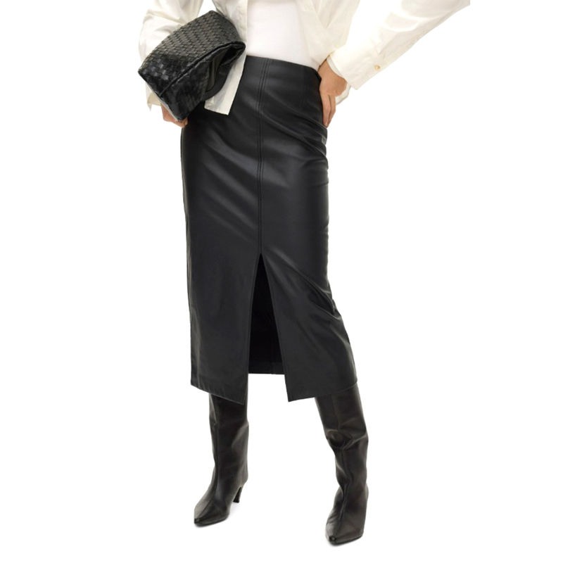 Ženska suknja Vero Moda Olivelippa coated 7/8 skirt