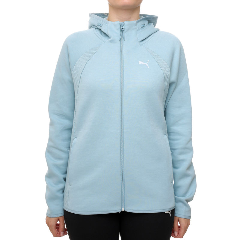 Ženski duks sa zipom i kapuljačom Puma Evostripe full-zip hoodie dk