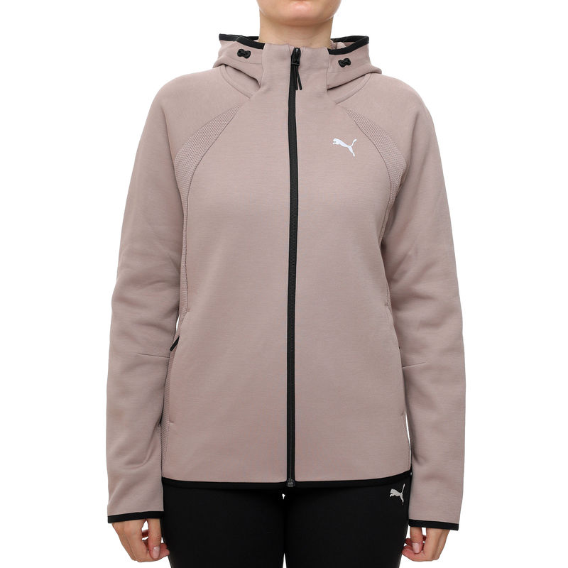 Ženski duks sa zipom i kapuljačom Puma Evostripe full-zip hoodie dk