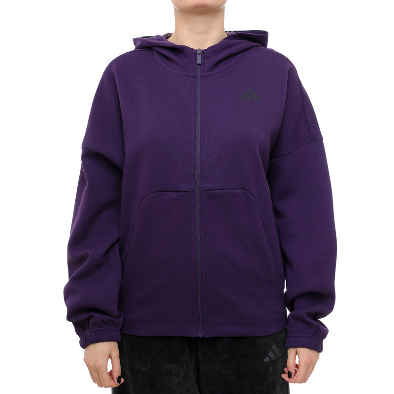 Ženski duks sa zipom i kapuljačom adidas W fi sl fz hd