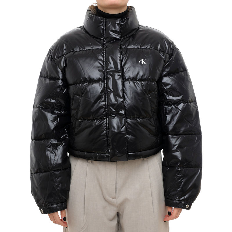 Ženska zimska jakna Calvin Klein Shine crop puffer jacket