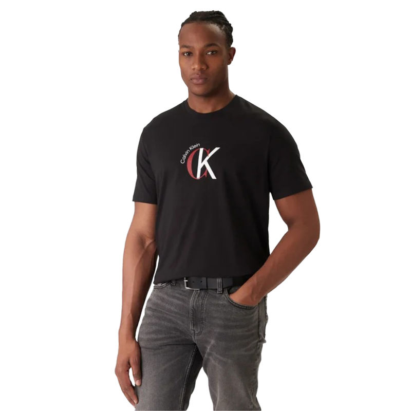 Muška majica Calvin Klein Ss 30S Whsl Ckj 2Tone Ck Graphic