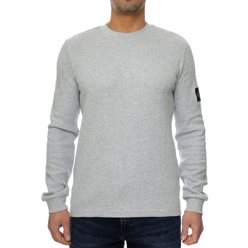 Muški duks Calvin Klein MONOGRAM BADGE WAFFL