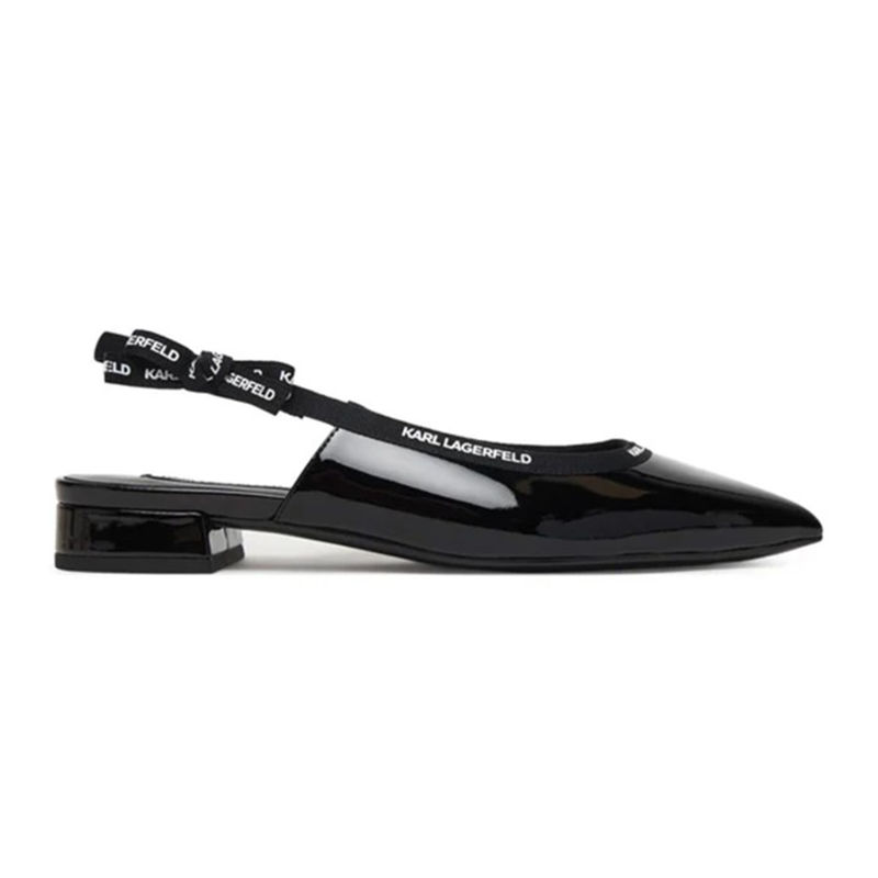 Ženske baletanke Karl Lagerfeld Kerrie ribbon slingback