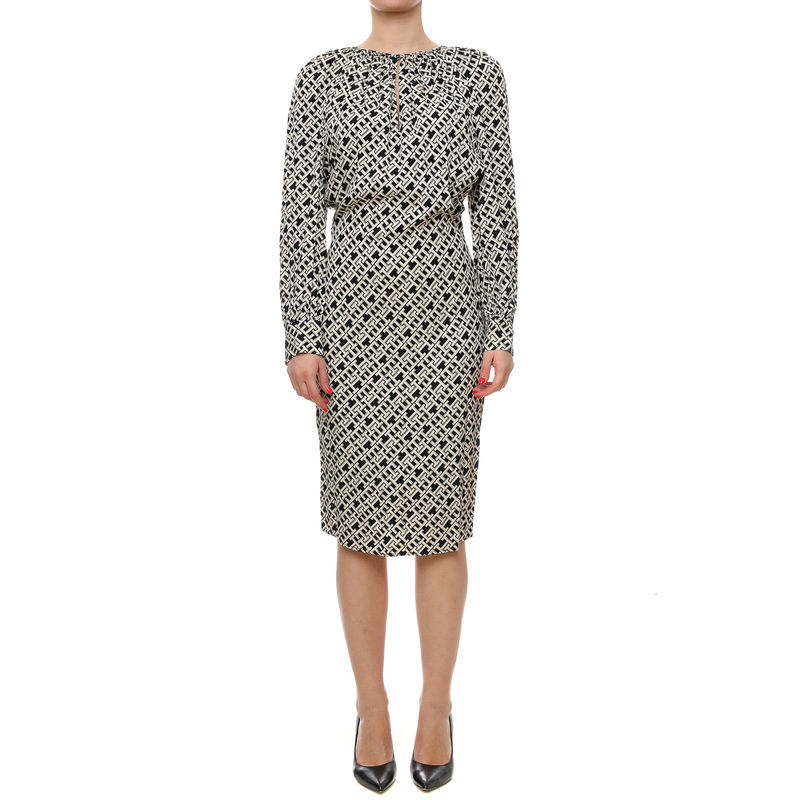 Ženska haljina Tommy Hilfiger amd fluid waisted midi dress