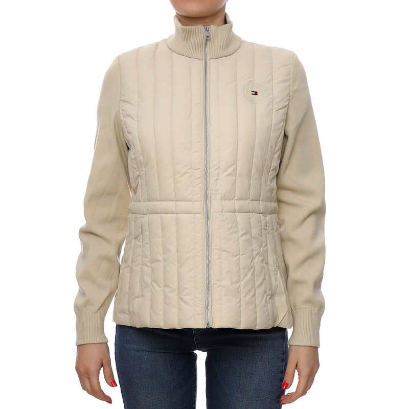 Ženska jakna Tommy Hilfiger lw padded knit mix jacket