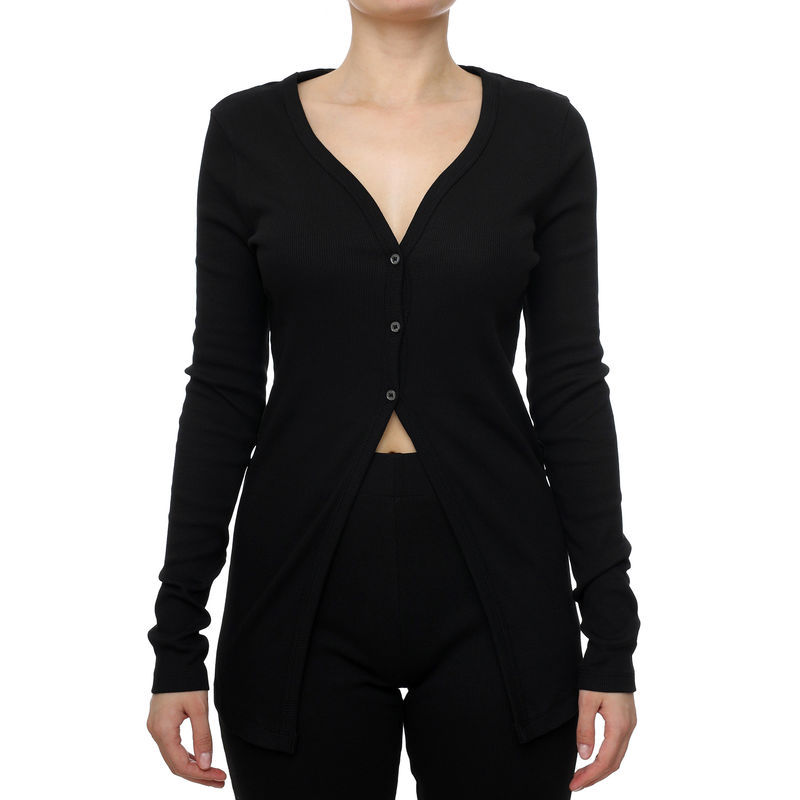 Ženska majica Calvin Klein Woven Label Rib Cardigan