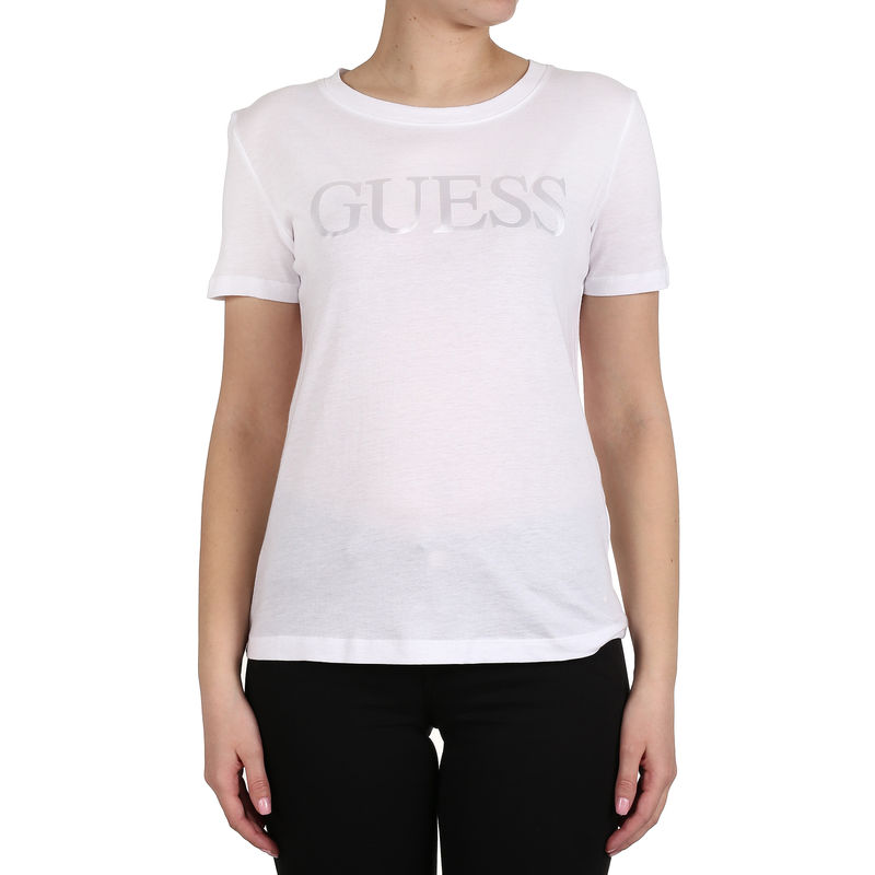 Ženska majica Guess SS CN SATIN LOGO TEE