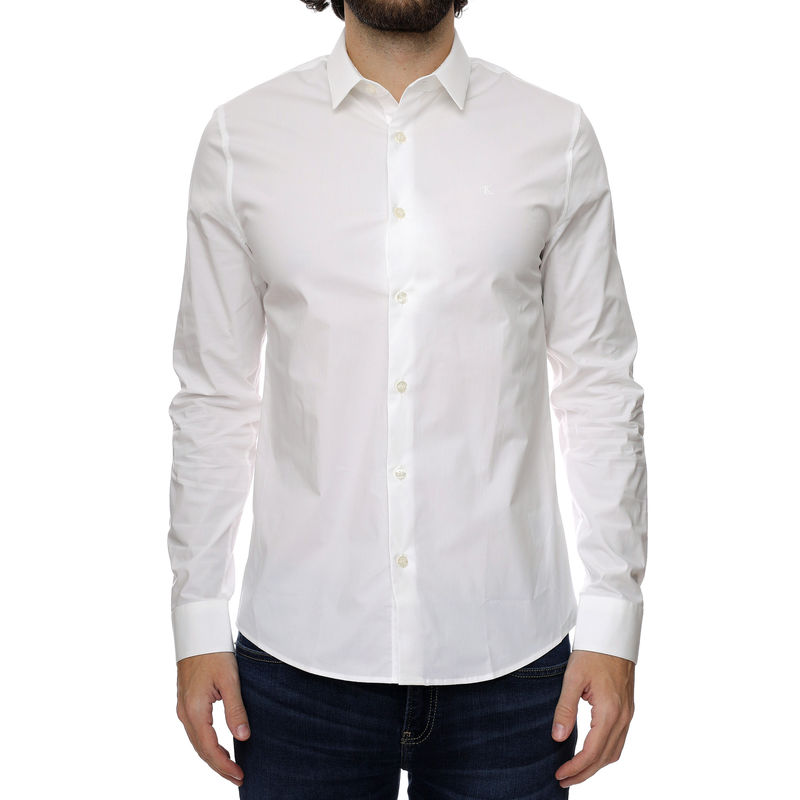 Muška košulja Calvin Klein ck chest logo slim stretch shirt