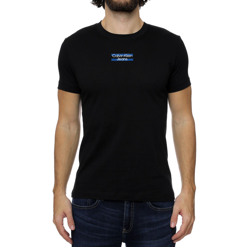 Muška majica Calvin Klein Transparent Stripe Logo Tee