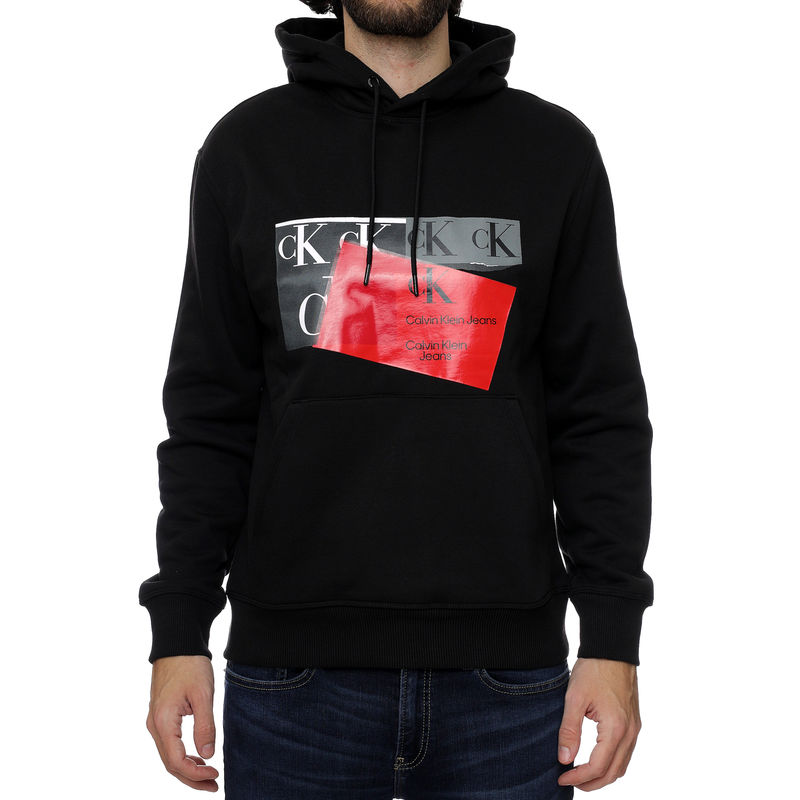 Muški duks Calvin Klein Disrupted Ck Box Urban Hoodie