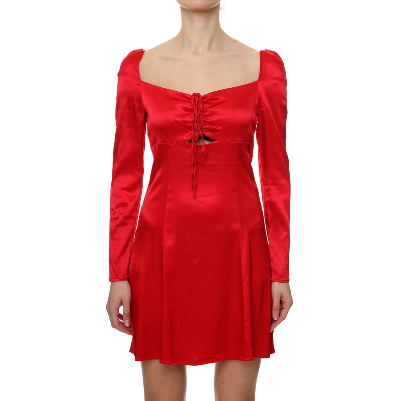 Ženska haljina Calvin Klein Cut Out Ruched Detailing dress