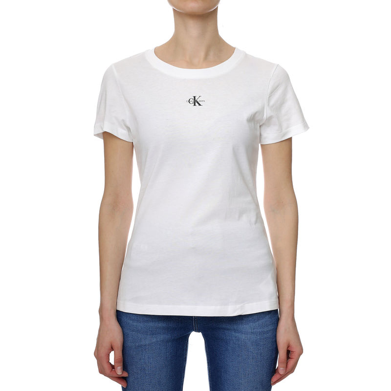 Ženska majica Calvin Klein Micro Monologo Slim Fit Tee | T-Shirts