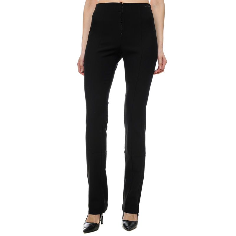 enske pantalone Calvin Klein Slim Fit High Waist Pants