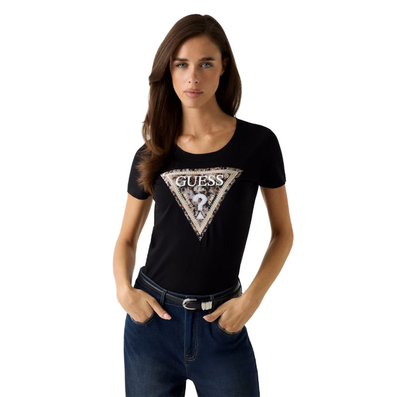 Ženska majica Guess Ss cn leo triangle tee