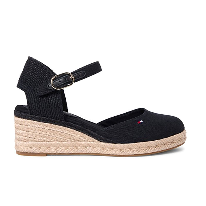 Ženske sandale Tommy Hilfiger Mid wedge espad closed toe