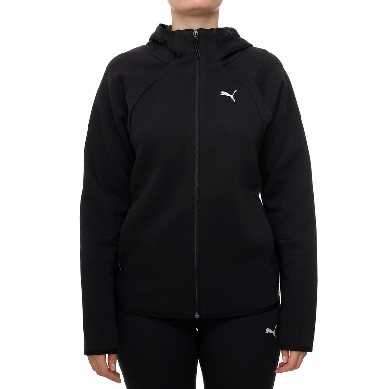 Ženski duks sa zipom i kapuljačom Puma Evostripe full-zip hoodie dk