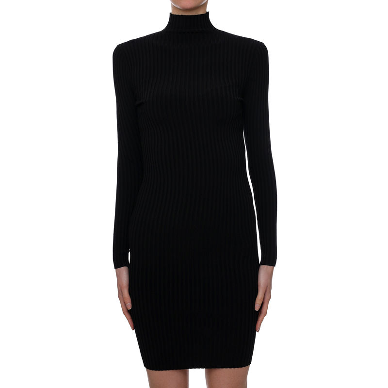 Ženska haljina Calvin Klein METALLIC HIGH NECK S