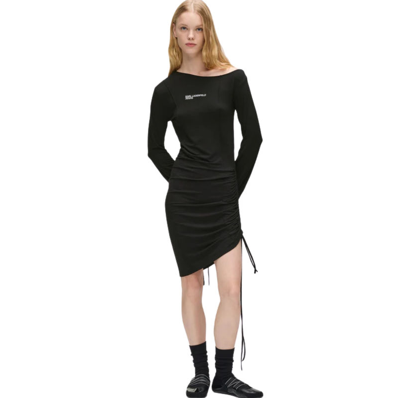 Ženska haljina KLJ Off shoulder jersey dress