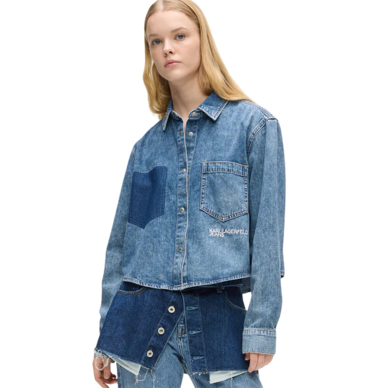 Ženska košulja KLJ Boxy denim blouse