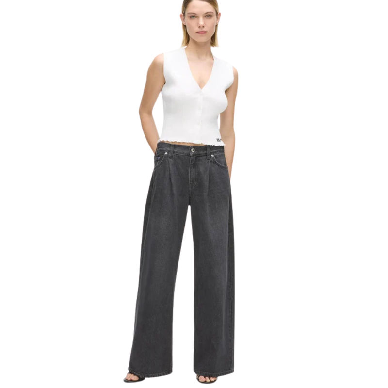 Ženske farmerke KLJ Lr wide leg denim
