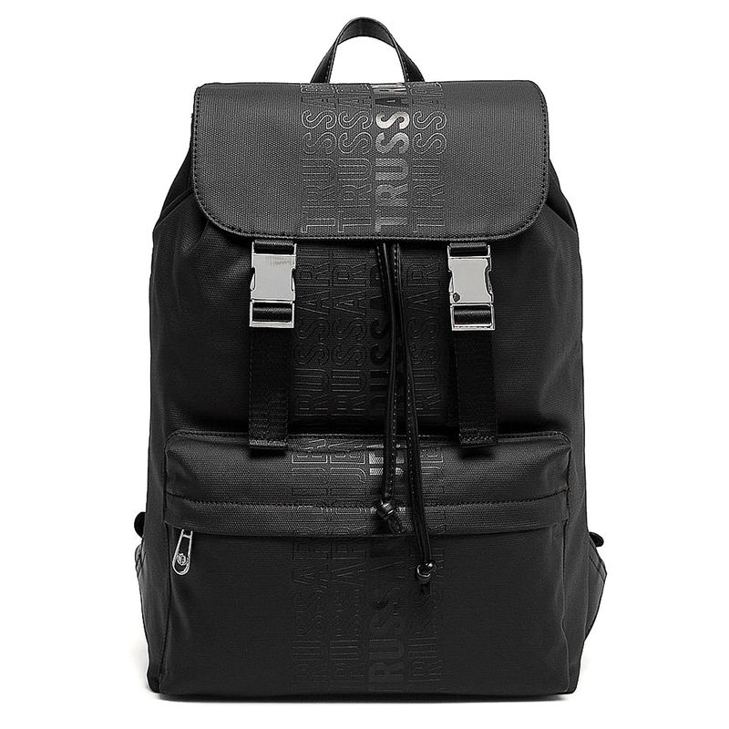 Muški ranac Trussardi LOGO STRIPE BACKPACK MD COATED CANVAS