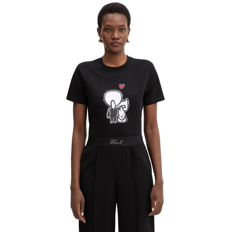 Ženska majica Karl Lagerfeld Ikon valentine t-shirt
