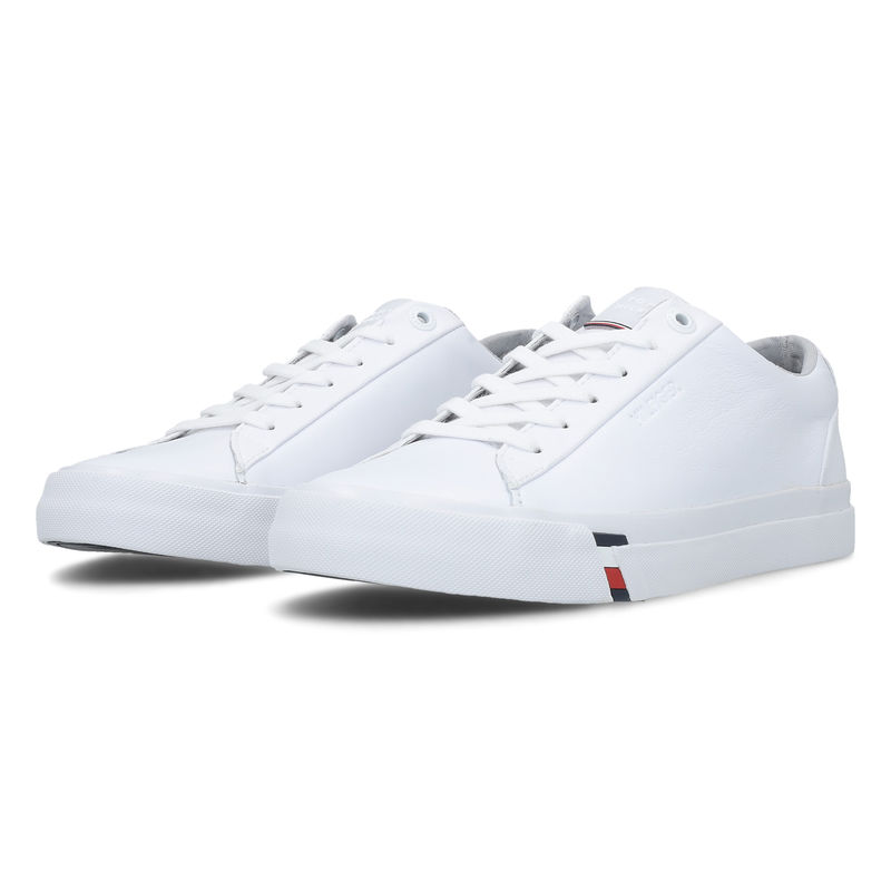 tommy hilfiger corporate leather sneaker fm0fm02672bds