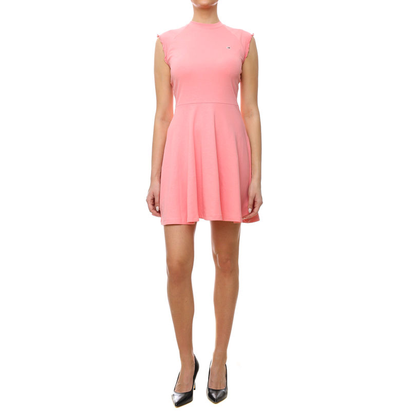 Ženska haljina Tommy Hilfiger Babylock Fit & Flare dress