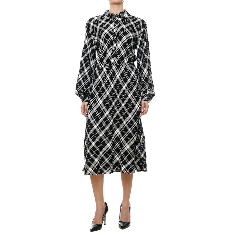 Ženska haljina Tommy Hilfiger Check Midi Shirt Dress