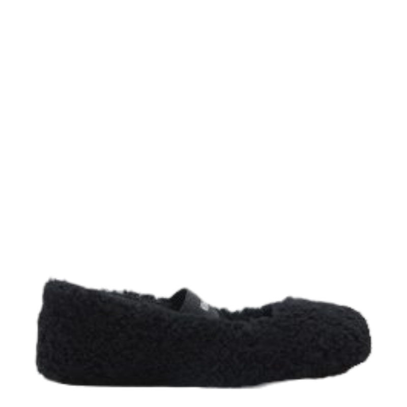 Ženske baletanke Mb Shearling ballerina black