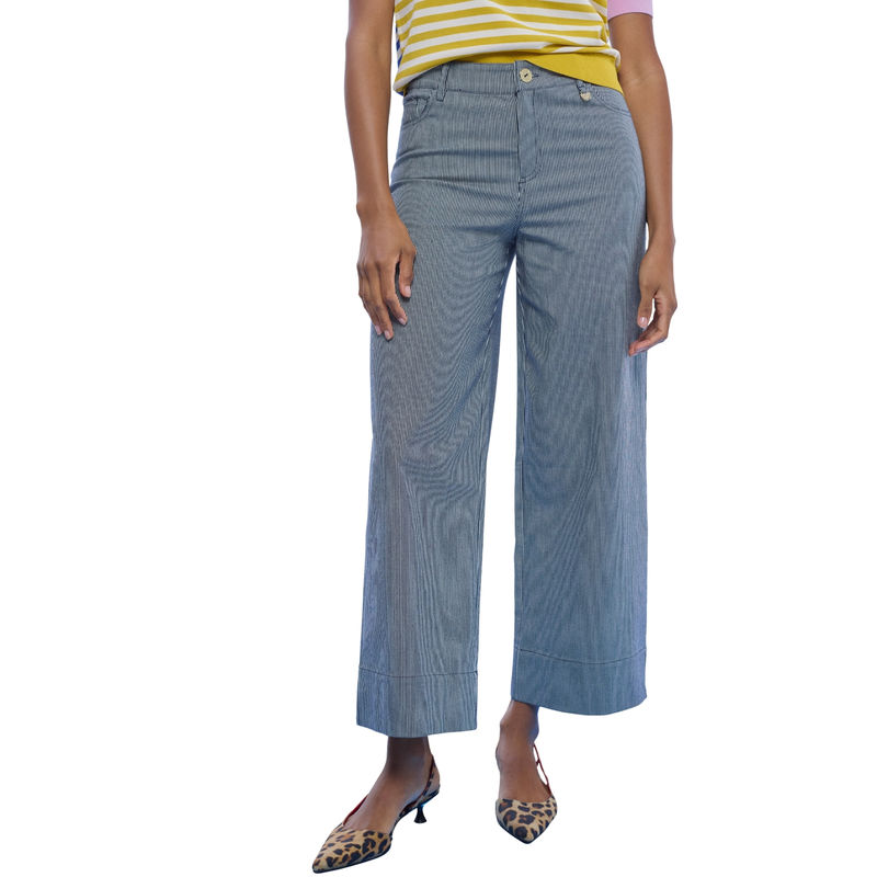 Ženske pantalone Lola Striped twill culottes