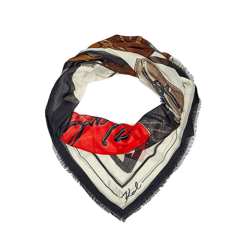 Ženska ešarpa Karl Lagerfeld K/Signature Bags Scarf