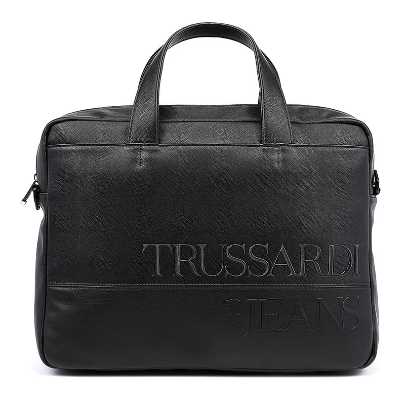 Muška torba Trussardi TEKNO AFFAIR BRIEFCASE ECOLEATHER LOGO