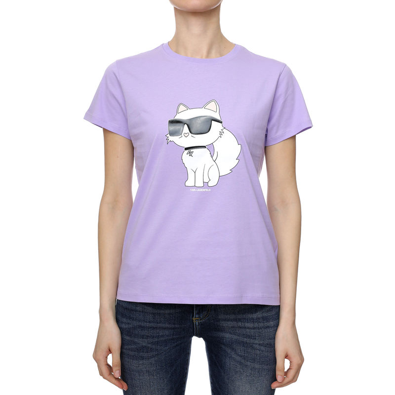 Ženska majica Karl Lagerfeld ikonik 2.0 choupette t-shirt