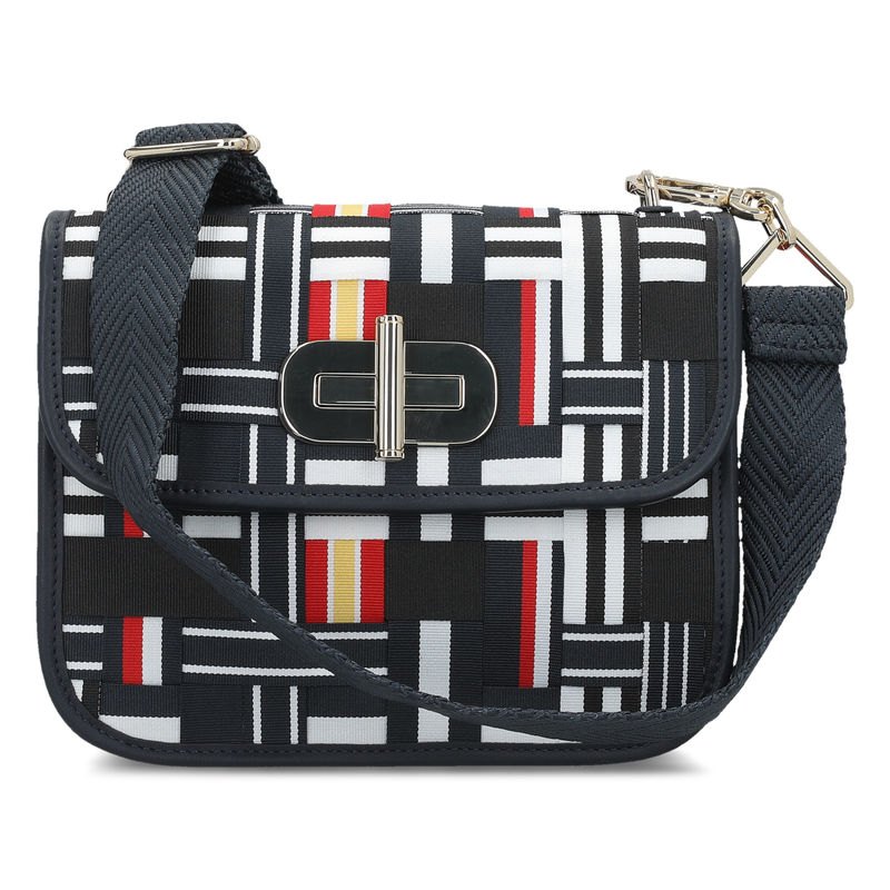 Ženska torba Tommy Hilfiger TURNLOCK CROSSOVER CORP WEAVE