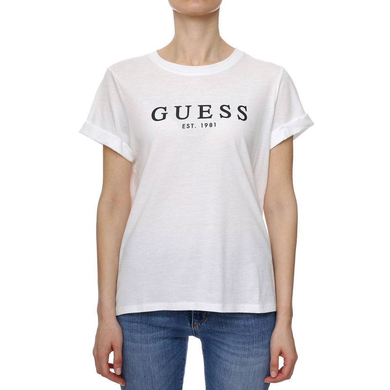 Ženska majica Guess Es Ss 1981 Roll Cuff Tee
