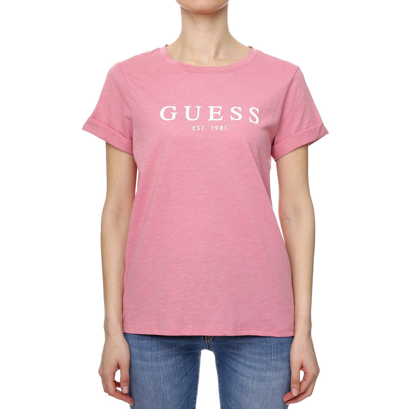 Ženska majica Guess Es Ss 1981 Roll Cuff Tee