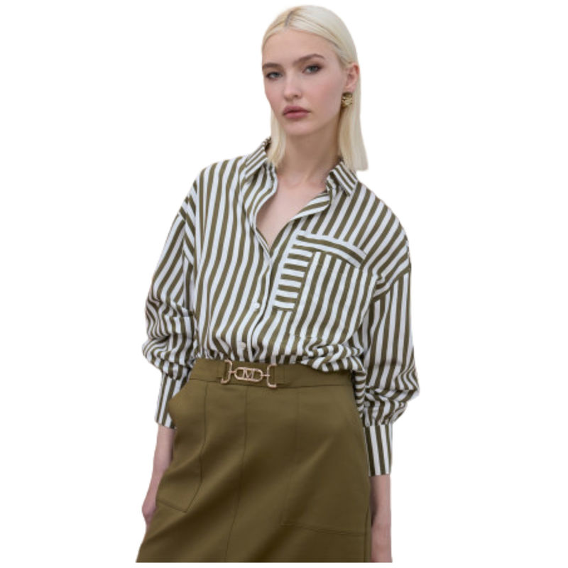 Ženska košulja Lola Striped poplin shirt with pocket