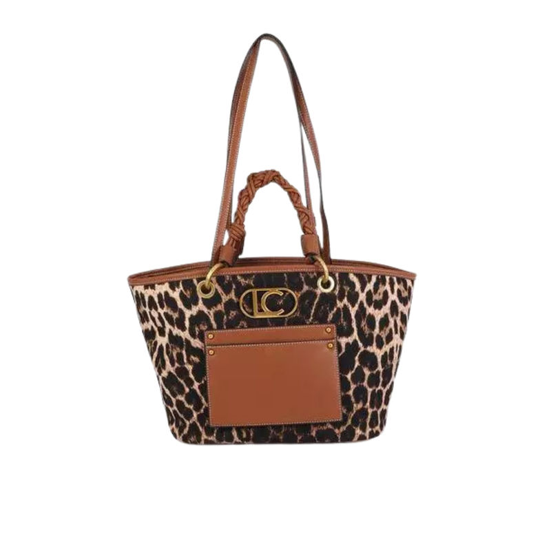Ženska torba Lola Faux leather and leopard tote bag