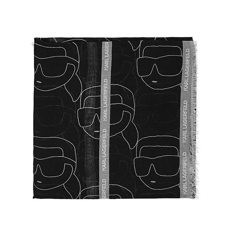 Ženska ešarpa Karl Lagerfeld Ikon Nft Aop Scarf