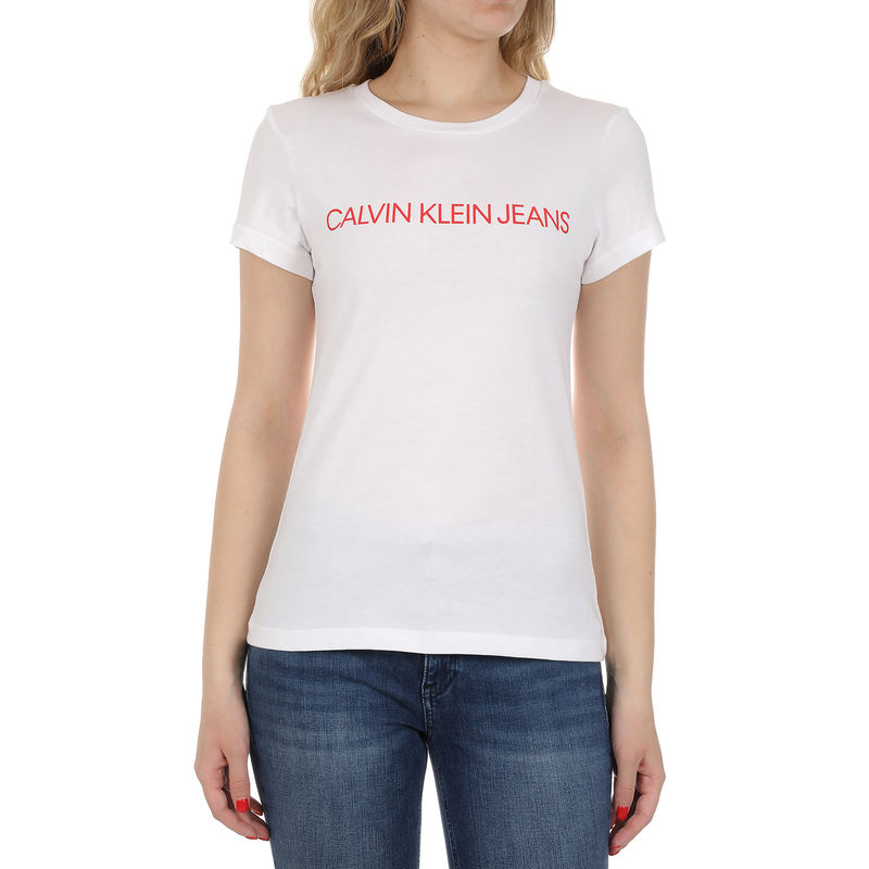 Ženska majica Calvin Klein INSTITUTIONAL LOGO SLIM FIT TEE