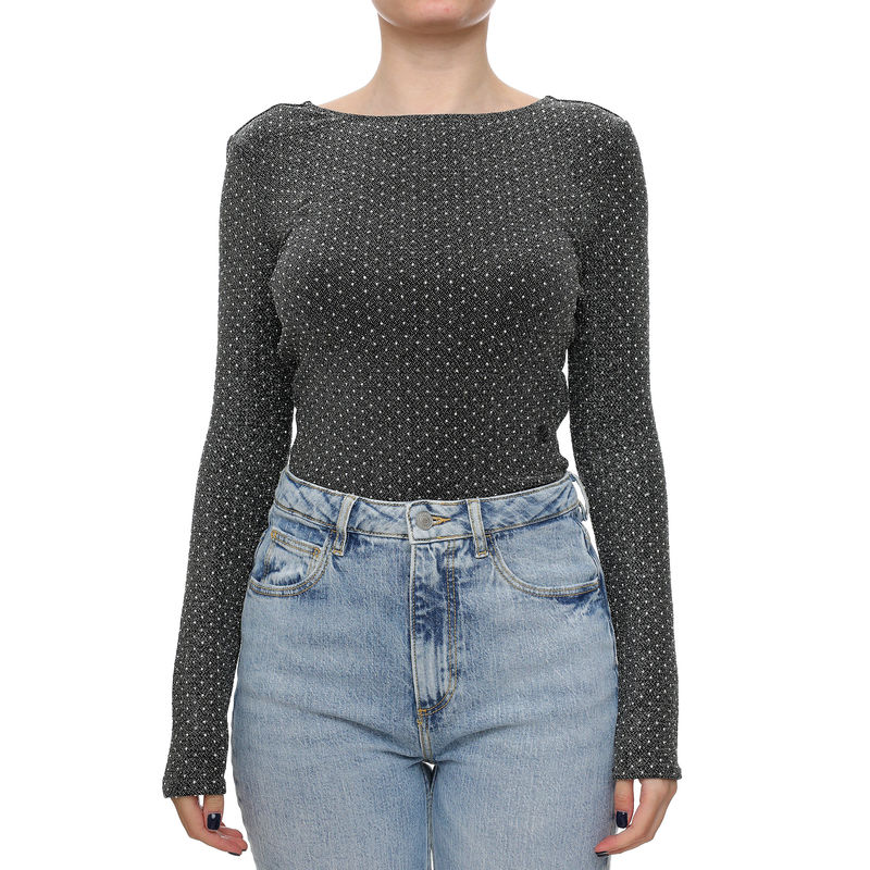Ženska majica Karl Lagerfeld Jersey Rhinestone Body
