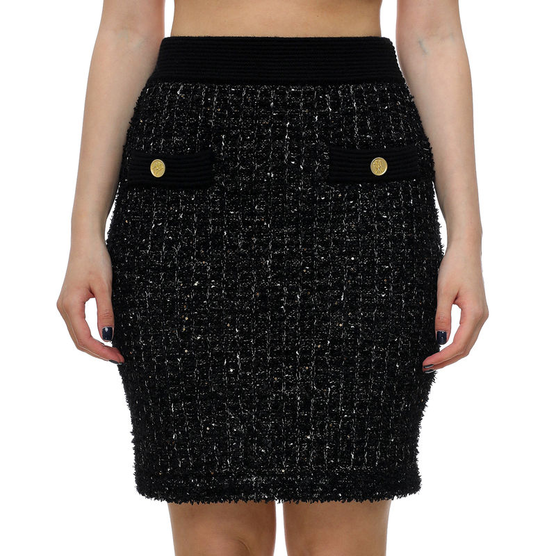 Ženska suknja Karl Lagerfeld Boucle Knit Skirt