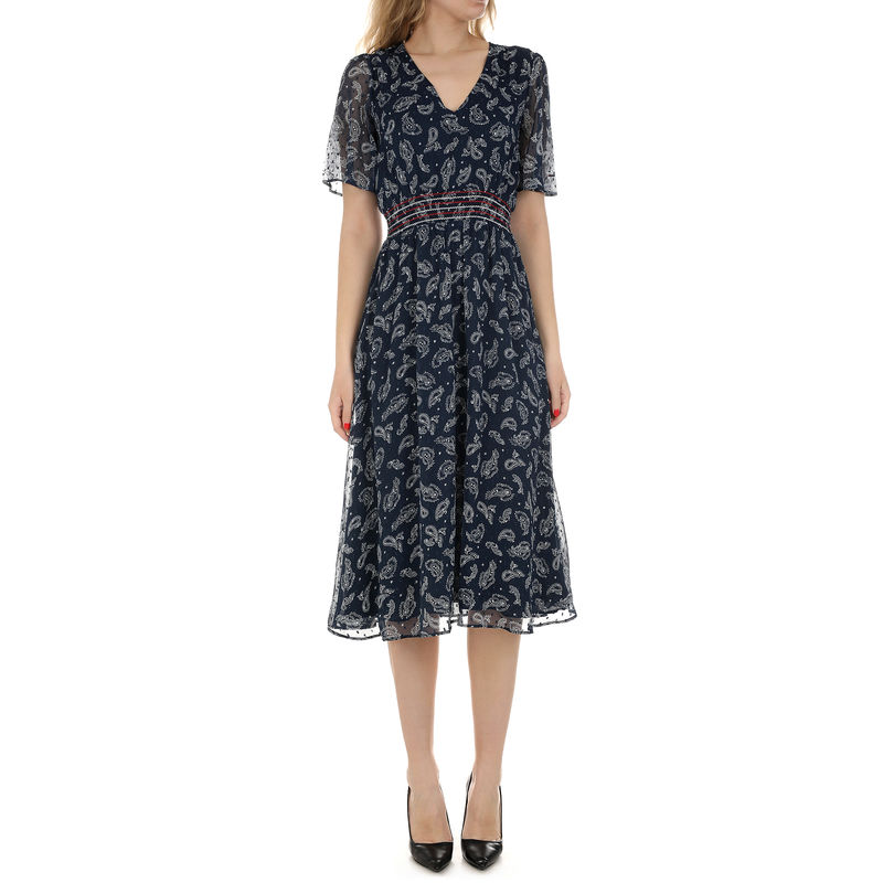 Ženska haljina Tommy Hilfiger TJW OPEN BACK DRESS