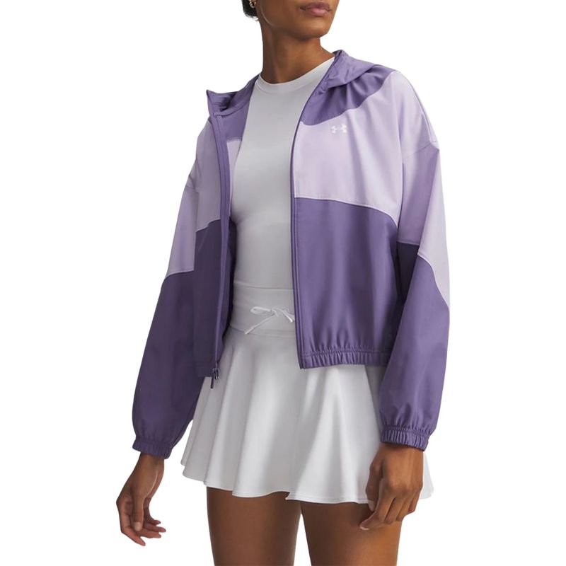 Ženski duks sa zipom i kapuljačom Under Armour ua rival woven jkt hd